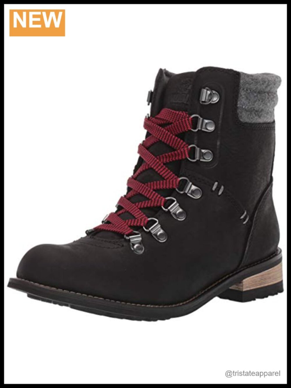 Waterproof Leather Lace-Up Ankle Boots Thinsulate Insulated Winter Booties